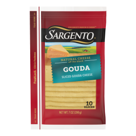Sargento® Natural Gouda Sliced Cheese, 10 slices