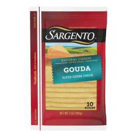 Sargento® Natural Gouda Sliced Cheese, 10 Slices