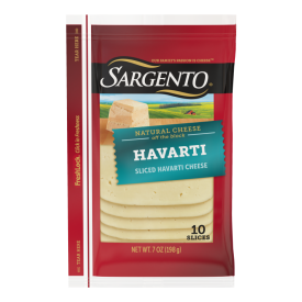 Sargento® Natural Havarti Sliced Cheese, 10 slices