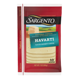 Sargento® Natural Havarti Sliced Cheese, 10 Slices