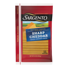 Sargento® Natural Sharp Cheddar Sliced Cheese, 11 slices