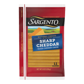 Sargento® Natural Sharp Cheddar Sliced Cheese, 11 Slices