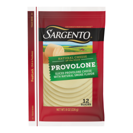 Sargento® Natural Provolone with Natural Smoke Flavor Sliced Cheese, 12 slices