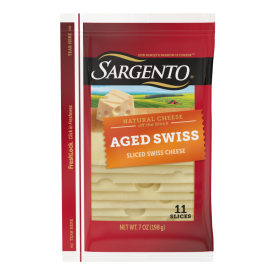 Sargento® Natural Aged Swiss Sliced Cheese, 11 slices