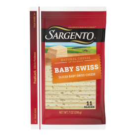 Sargento® Natural Baby Swiss Sliced Cheese, 11 slices