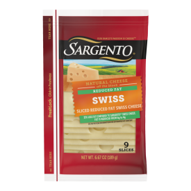 Sargento® Reduced Fat Natural Swiss Sliced Cheese, 9 slices