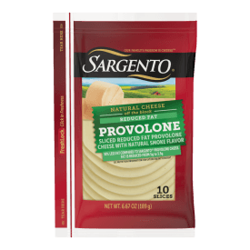Sargento® Reduced Fat Natural Provolone with Natural Smoke Flavor Sliced Cheese, 10 Slices