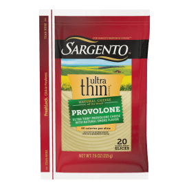 Sargento® Ultra Thin® Natural Provolone with Natural Smoke Flavor Sliced Cheese, 20 Slices