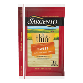 Sargento® Ultra Thin® Natural Swiss Sliced Cheese, 18 Slices