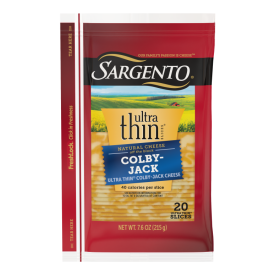Sargento® Ultra Thin® Natural Colby-Jack Sliced Cheese, 20 slices