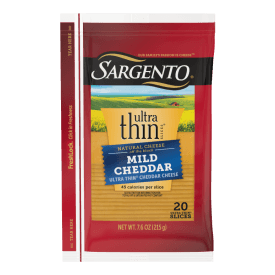 Sargento® Ultra Thin® Natural Mild Cheddar Cheese Slices, 20 Slices