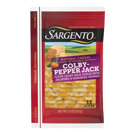Sargento® Natural Colby-Pepper Jack Sliced Cheese, 11 Slices