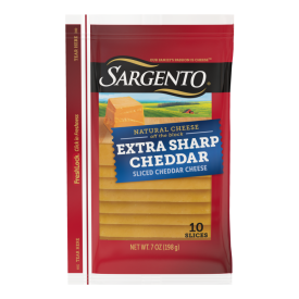 Sargento® Natural Extra Sharp Cheddar Sliced Cheese, 10 slices