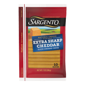 Sargento® Natural Extra Sharp Cheddar Sliced Cheese, 10 Slices