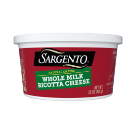 Sargento® Natural Whole Milk Ricotta Cheese, 15 oz.