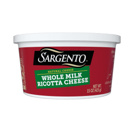 Sargento® Natural Whole Milk Ricotta Cheese, 15 oz.
