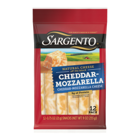 Sargento® Natural Cheddar-Mozzarella Cheese Sticks, 12-Count