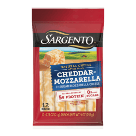 Sargento®  Cheddar-Mozzarella Natural Cheese Sticks, 12-Count