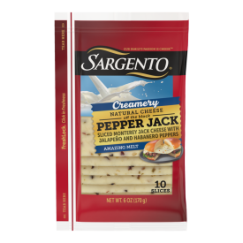 Sargento® Creamery Natural Pepper Jack Sliced Cheese, 10 slices