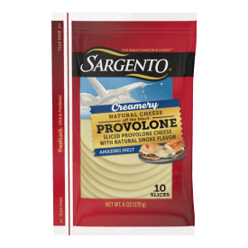 Sargento® Creamery Natural Provolone Sliced Cheese, 10 Slices
