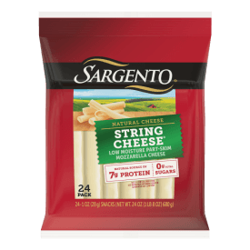 Sargento® Natural Low Moisture Part-Skim Mozzarella String Cheese, 24-Count