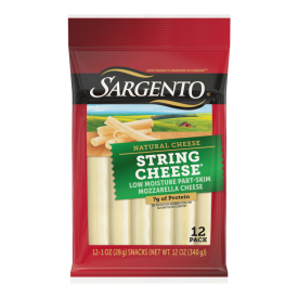 Sargento® Natural Mozzarella String Cheese Sticks, 12-Count