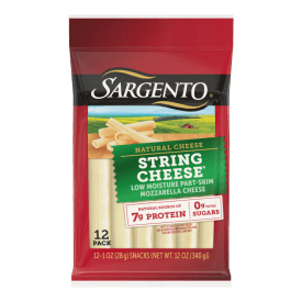 Sargento® Mozzarella Natural String Cheese Sticks, 12-Count