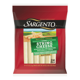 Sargento® Reduced Fat Natural Low Moisture Part-Skim Light Mozzarella String Cheese, 24-Count