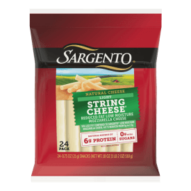 Sargento® Reduced Fat Natural Low Moisture Part-Skim Light Mozzarella String Cheese, 24-Count