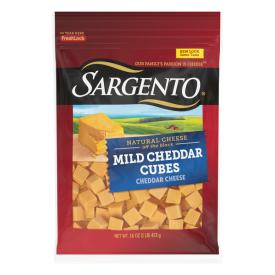 Sargento® Natural Mild Cheddar Cheese Cubes, 16 oz.