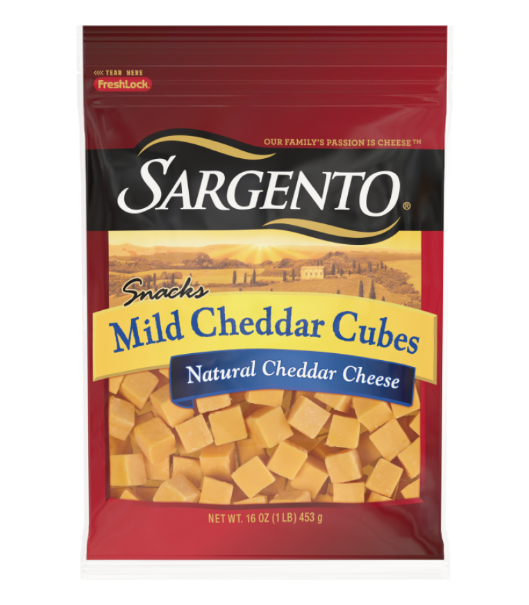 Sargento® Mild Natural Cheddar Cheese Cubes, 16 oz.