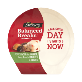 Sargento® Balanced Breaks® Pepper Jack Natural Cheese, Honey Roasted Peanuts and Raisins Snack Kit, 3-Pack
