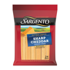 Sargento® Natural Sharp Cheddar Cheese Sticks, 24-Count