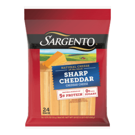 Sargento® Natural Sharp Cheddar Cheese Sticks, 24-Count