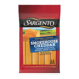Sargento® Natural Smokehouse Cheddar™ Cheese Sticks, 12-Count