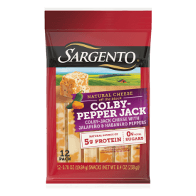 Sargento® Natural Colby-Pepper Jack Cheese Sticks, 12-Count