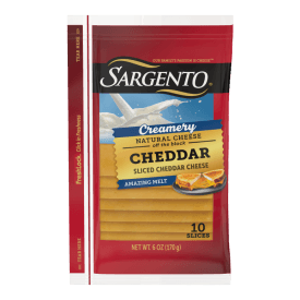 Sargento® Creamery Natural Cheddar Sliced Cheese, 10 Slices