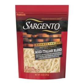 Sargento® Reserve Series™ Natural Aged Italian Blend Shredded Cheese, Traditional Cut, 6 oz.
