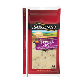 Sargento® Natural Pepper Jack Sliced Cheese, 24 Slices