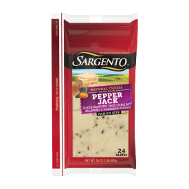 Sargento® Natural Pepper Jack Sliced Cheese, 24 Slices