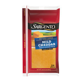 Sargento® Natural Mild Cheddar Sliced Cheese, 24 slices
