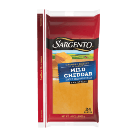 Sargento® Natural Mild Cheddar Sliced Cheese, 24 Slices