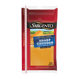 Sargento® Natural Sharp Cheddar Sliced Cheese, 24 Slices