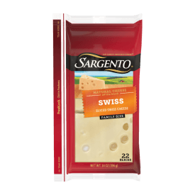 Sargento® Natural Swiss Sliced Cheese, 22 Slices