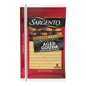 Sargento® Reserve Series™ Natural Aged Gouda Sliced Cheese,  8 Slices