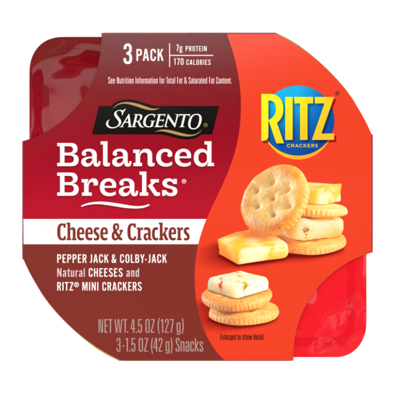 carbs in cheese and crackers