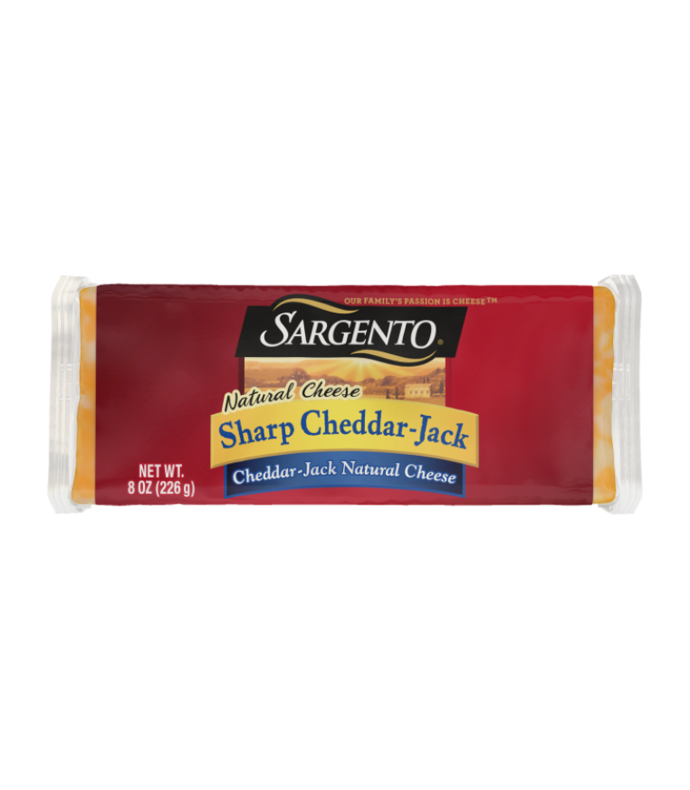 Sargento® Block Sharp Cheddar-Jack Natural Cheese, 8 oz.