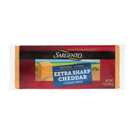 Sargento® Natural Extra Sharp Cheddar Block Cheese, 7 oz.