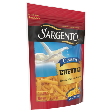 Sargento® Creamery Shredded Natural Cheddar Cheese, 7 oz.