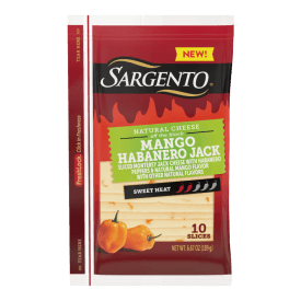 Sargento® Mango Habanero Monterey Jack Sliced Cheese, 10 Slices